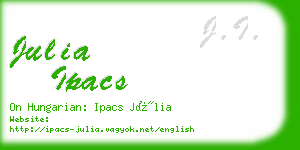 julia ipacs business card